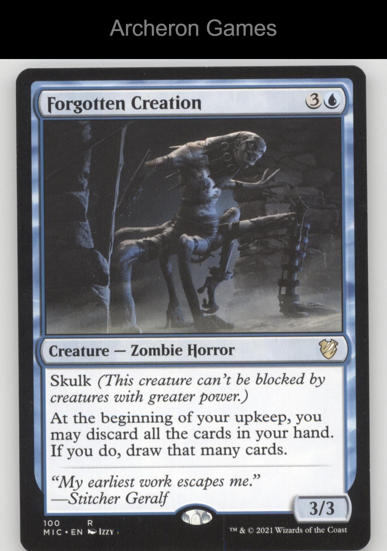 Forgotten Creation 100 R MTG Card Commander: Innistrad: Midnight Hunt