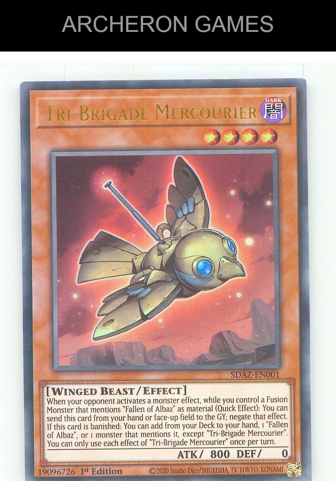 Tri-Brigade Mercourier Ultra Rare YUGIOH Card 1st Edition