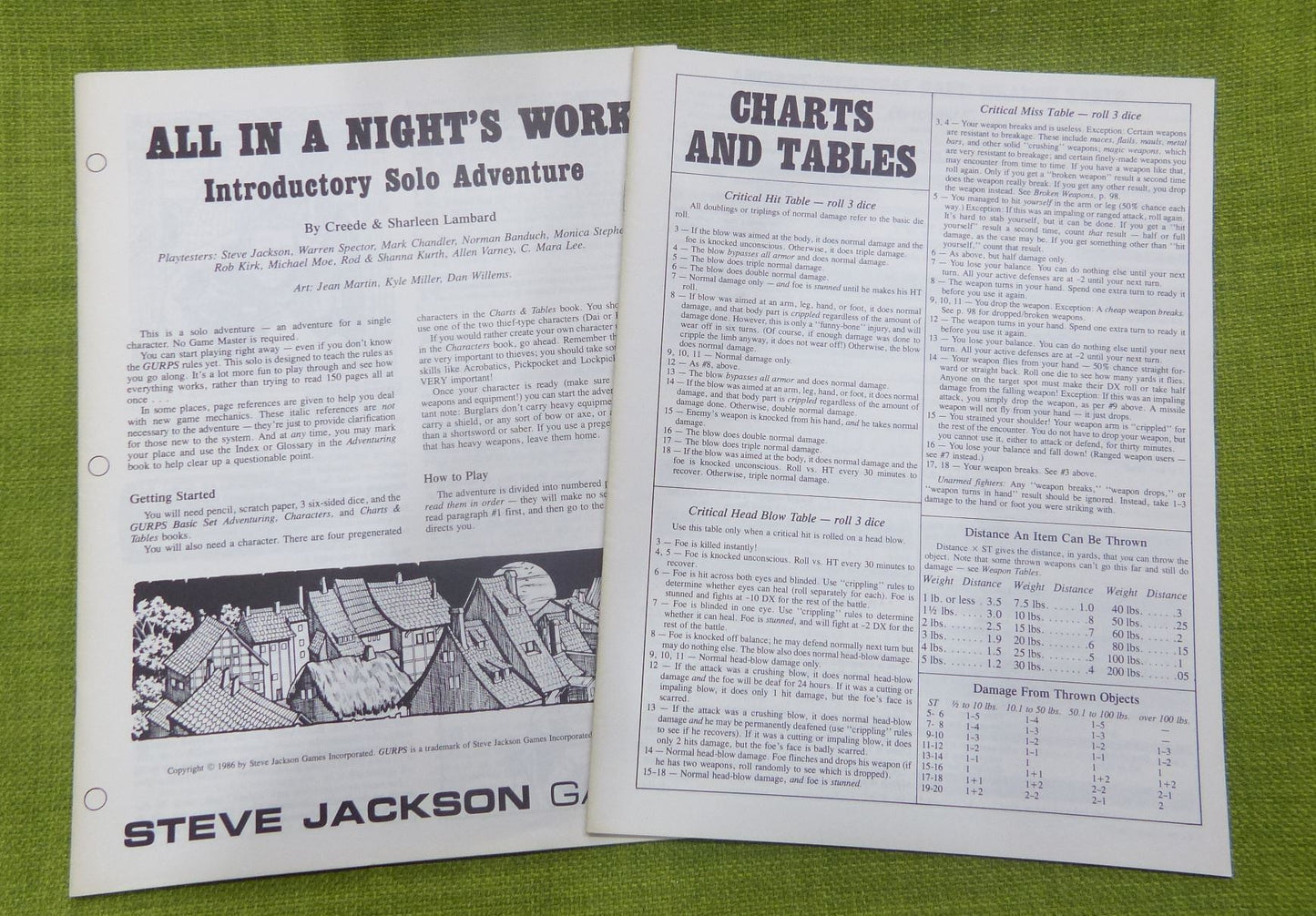 Steve Jacksons First Edition GURPS Basic Set #64