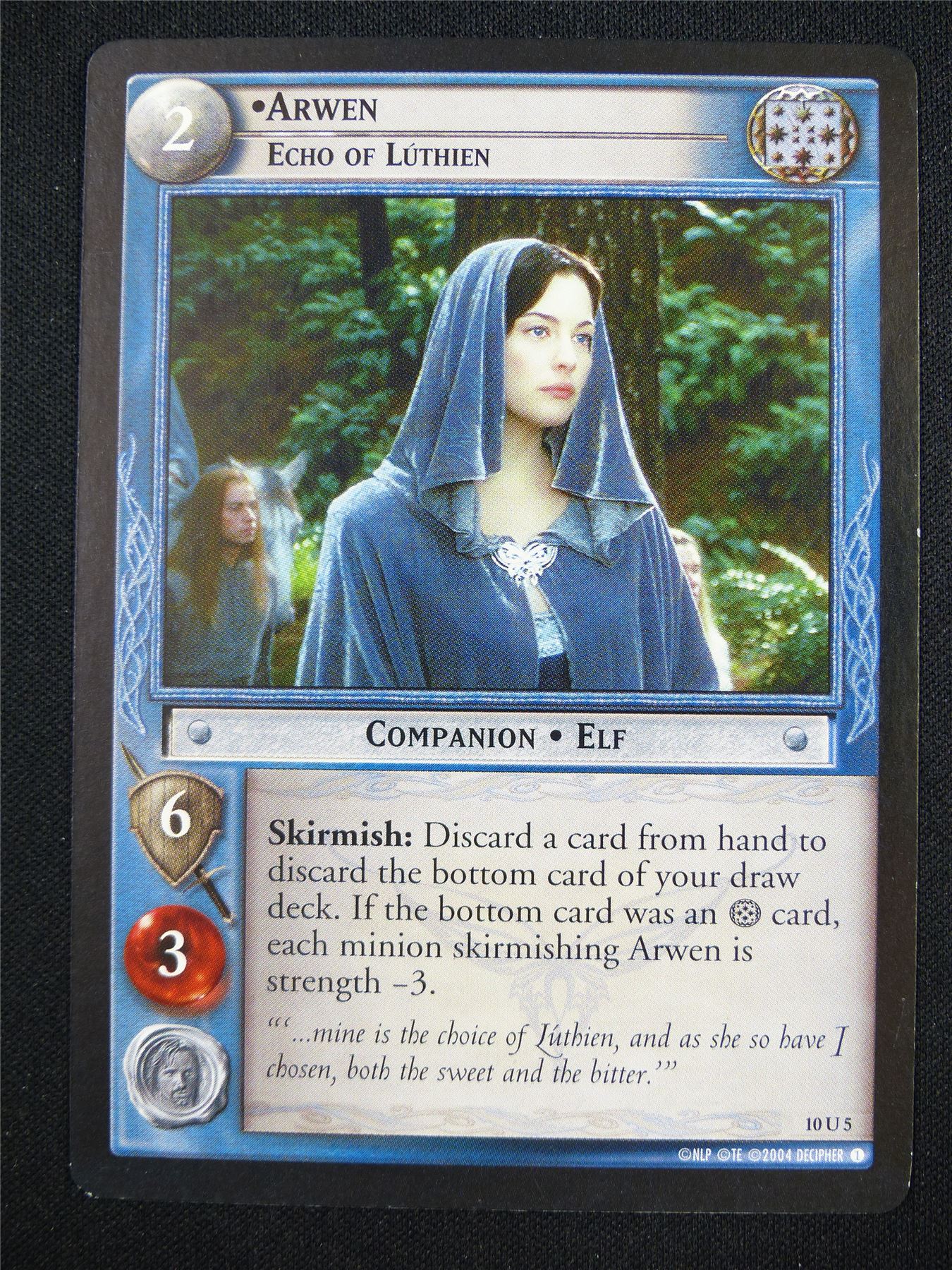 Arwen Echo of Luthien 10 U 5 - LotR Card #18A