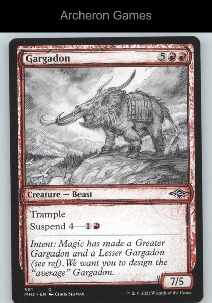 Gargadon (Showcase) 351 C MTG Card Modern Horizons 2