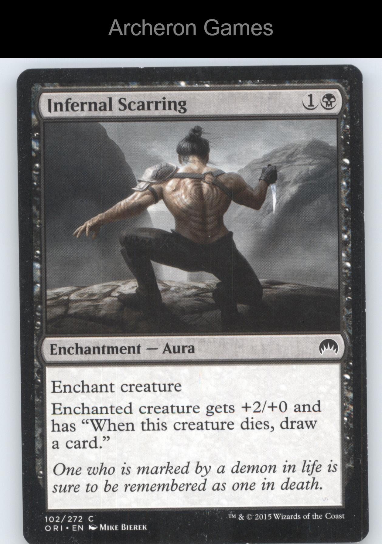 Infernal Scarring 102 C MTG Card Magic Origins
