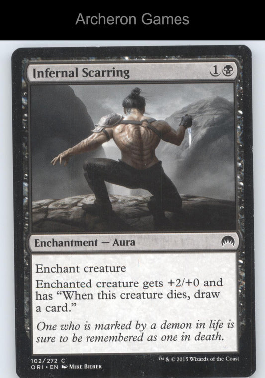 Infernal Scarring 102 C MTG Card Magic Origins