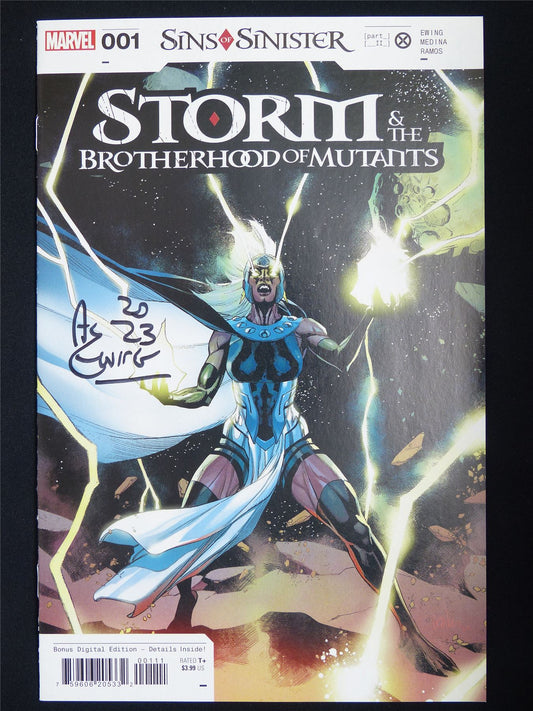 STORM & The Brotherhood of Mutants #1 signed - Marvel Comic #2CQ
