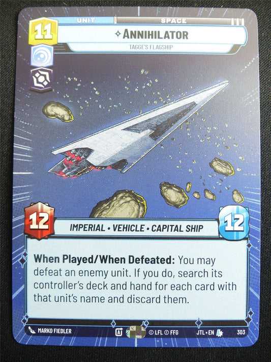 Annihilator 303 Hyperspace - Star Wars Unlimited Card #4GR