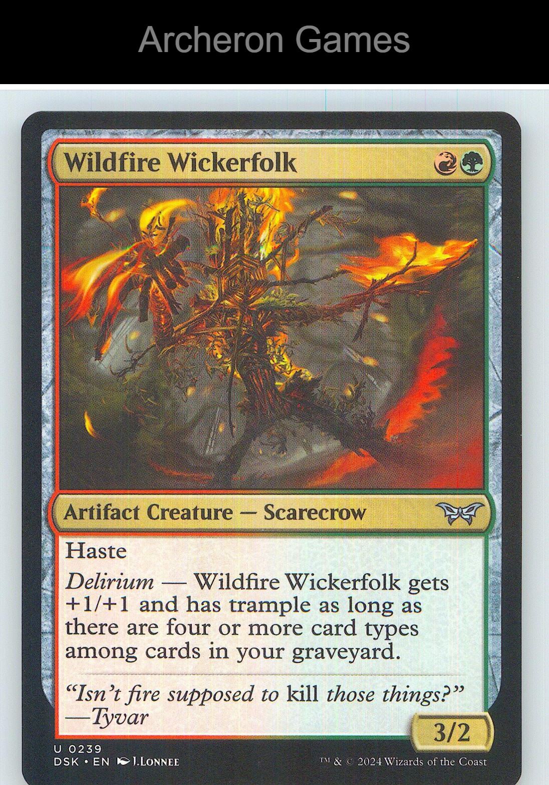 Wildfire Wickerfolk DSK 239 UC MTG Card NM/EX+