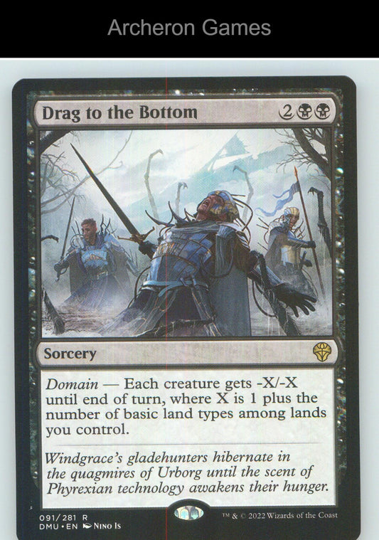 Drag to the Bottom DMU 91 R MTG Card NM/EX+
