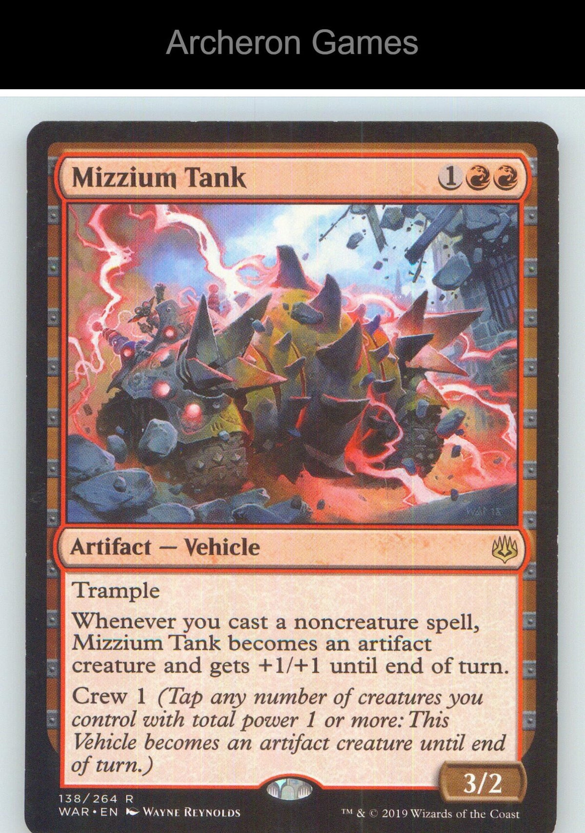 Mizzium Tank WAR 138 R MTG Card NM/EX+
