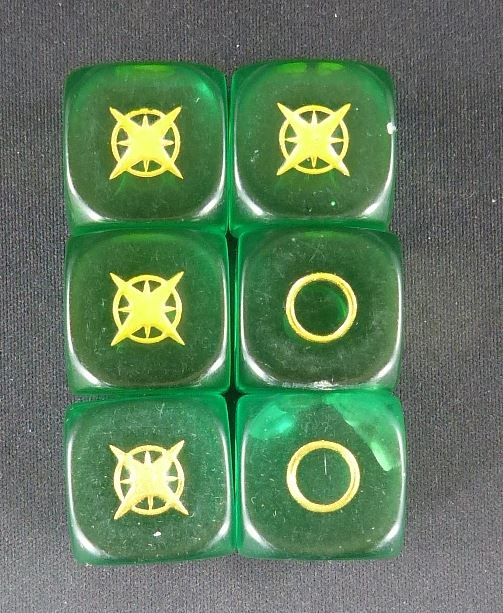 Green Dice - Power Rangers: heros of the Grid - Board Game #2EB