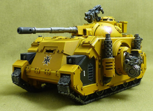 Deimos Pattern Predator Battle Tank painted - Imperial Fists - Warhammer Horus Heresy #2N4