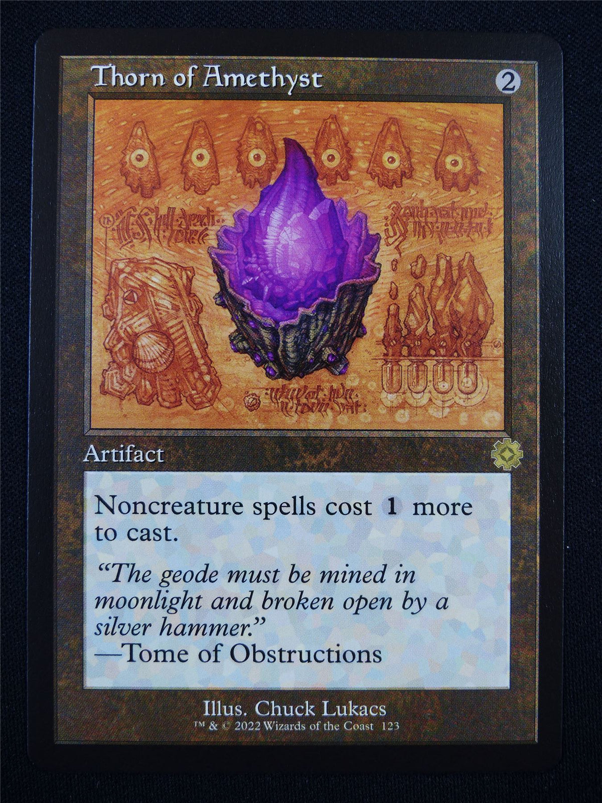 Thorn of Amethyst Retro Schematic - Mtg Card #RW