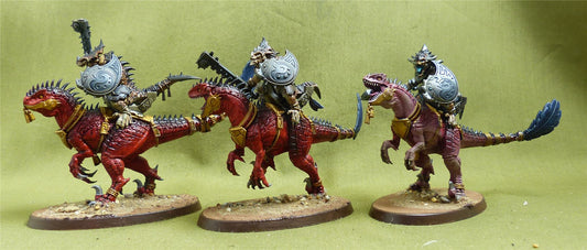 Aggradon Lancers painted - Seraphon - Warhammer AoS #YK