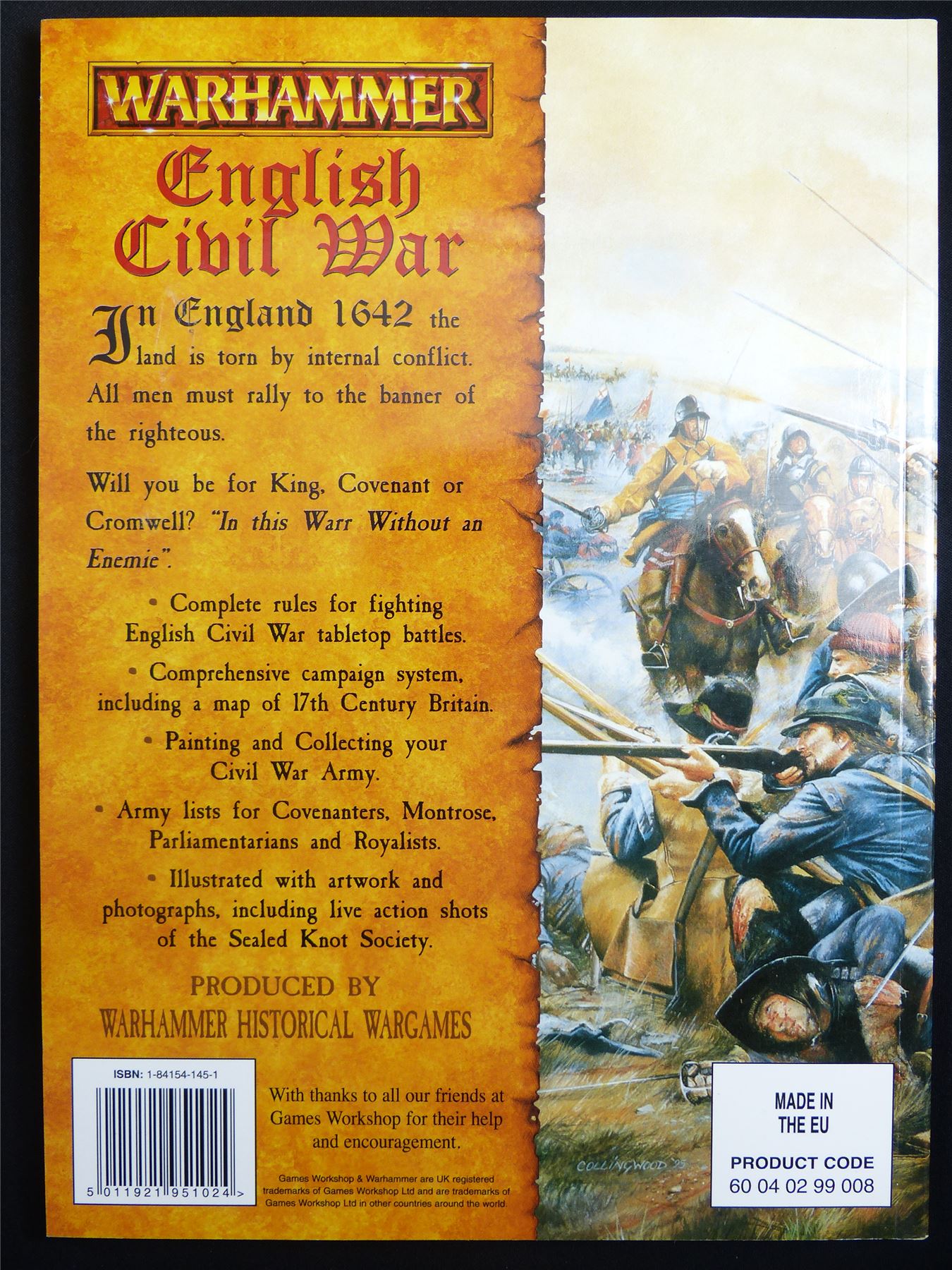 English Civil War: 17th Century Wargames Rulebook OOP - Warhammer Softback #K1