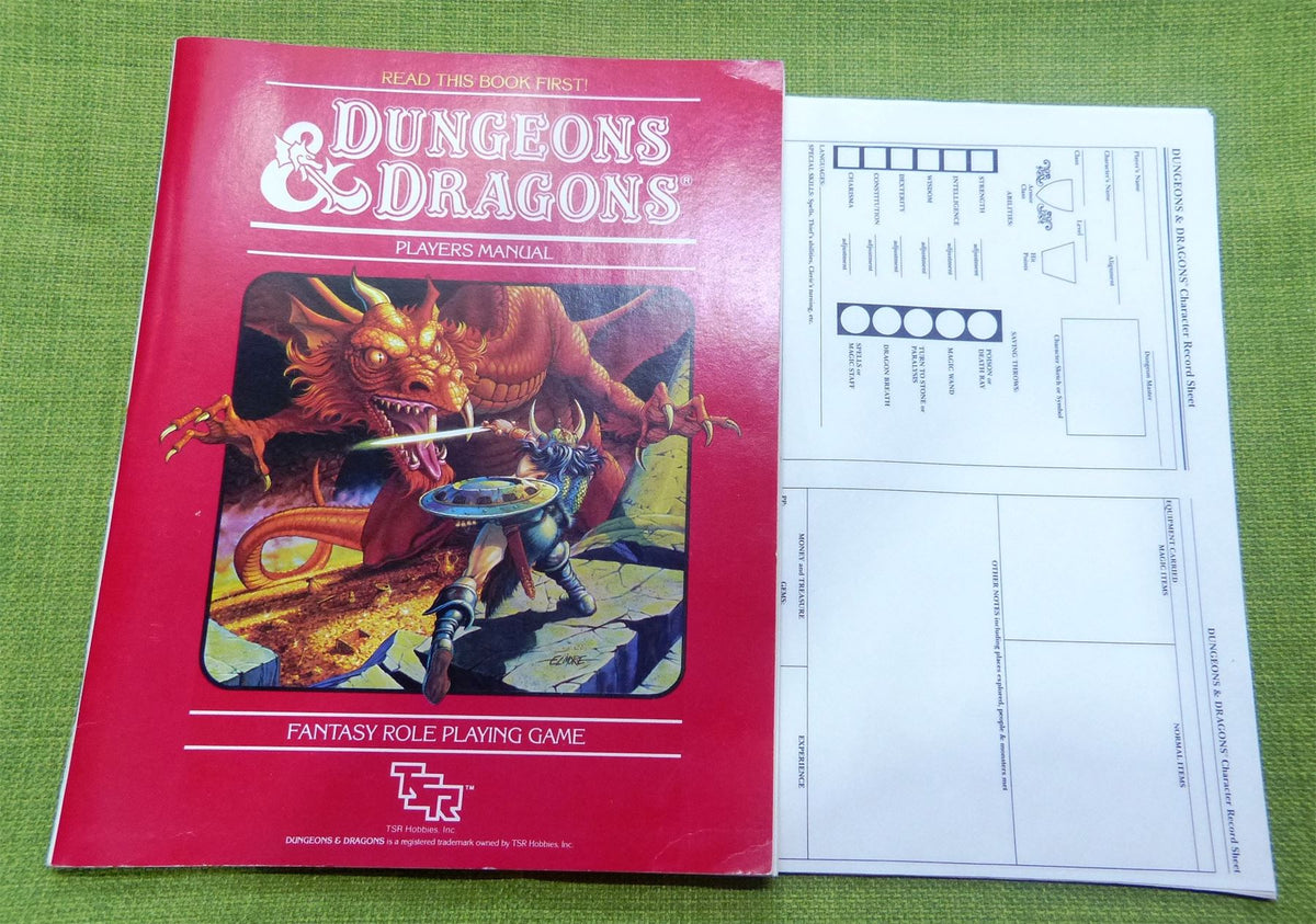 TSR 1983 Dungeons & Dragons Set 1 - Basic Rules 1011 #5Z