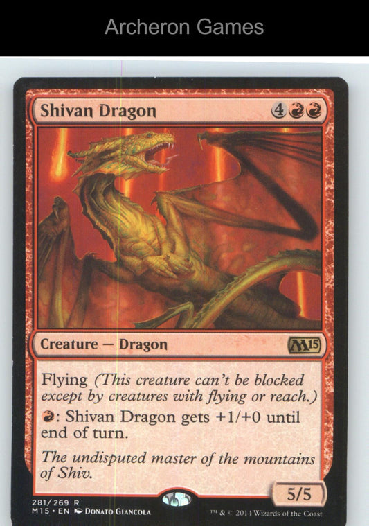 Shivan Dragon M15 281 R MTG Card NM/EX+