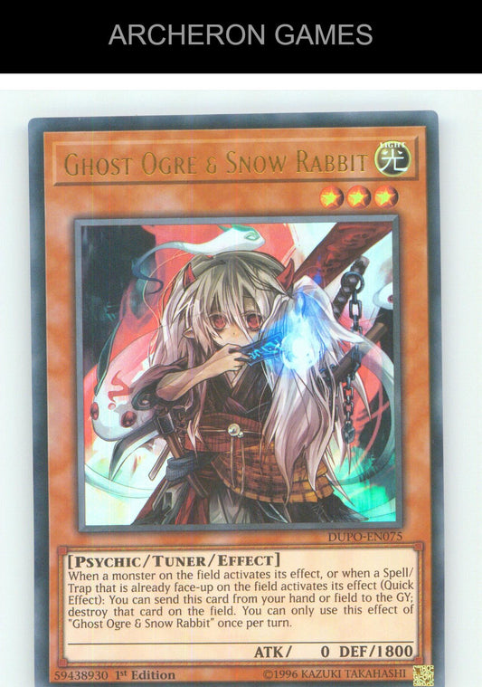 Ghost Ogre & Snow Rabbit UR YUGIOH Card Unlimited