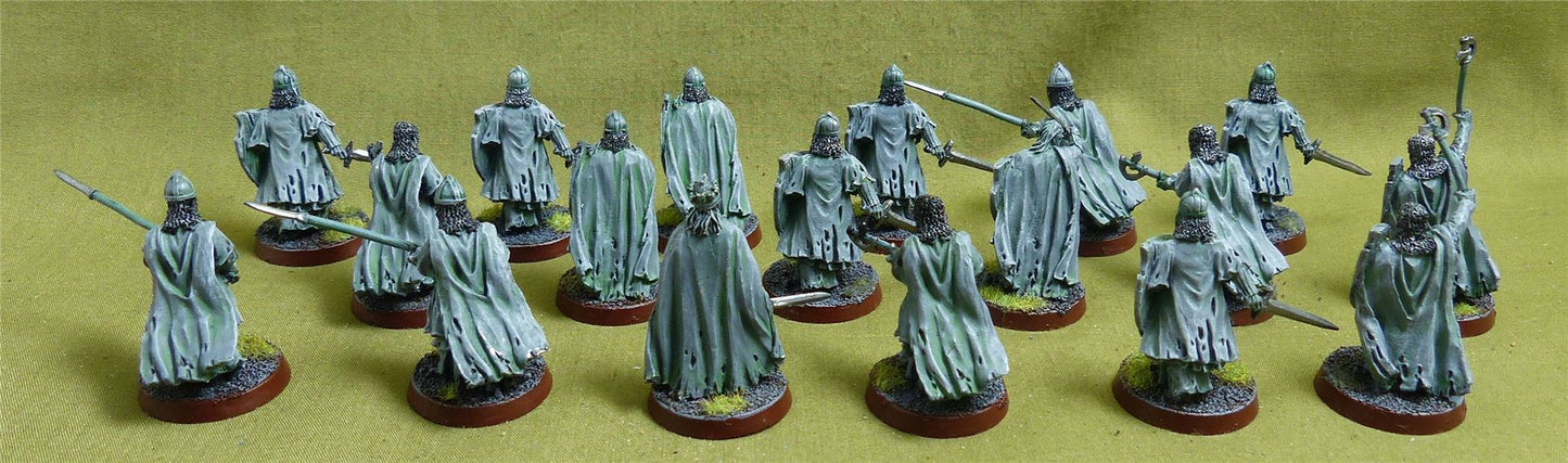 Classic Metal Warriors of the Dead set of 18 painted OOP - Warhammer Middle-Earth #2EH