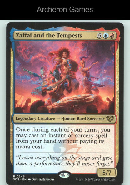 Zaffai and the Tempests SOS 246 R MTG Card Secrets of Strixhaven
