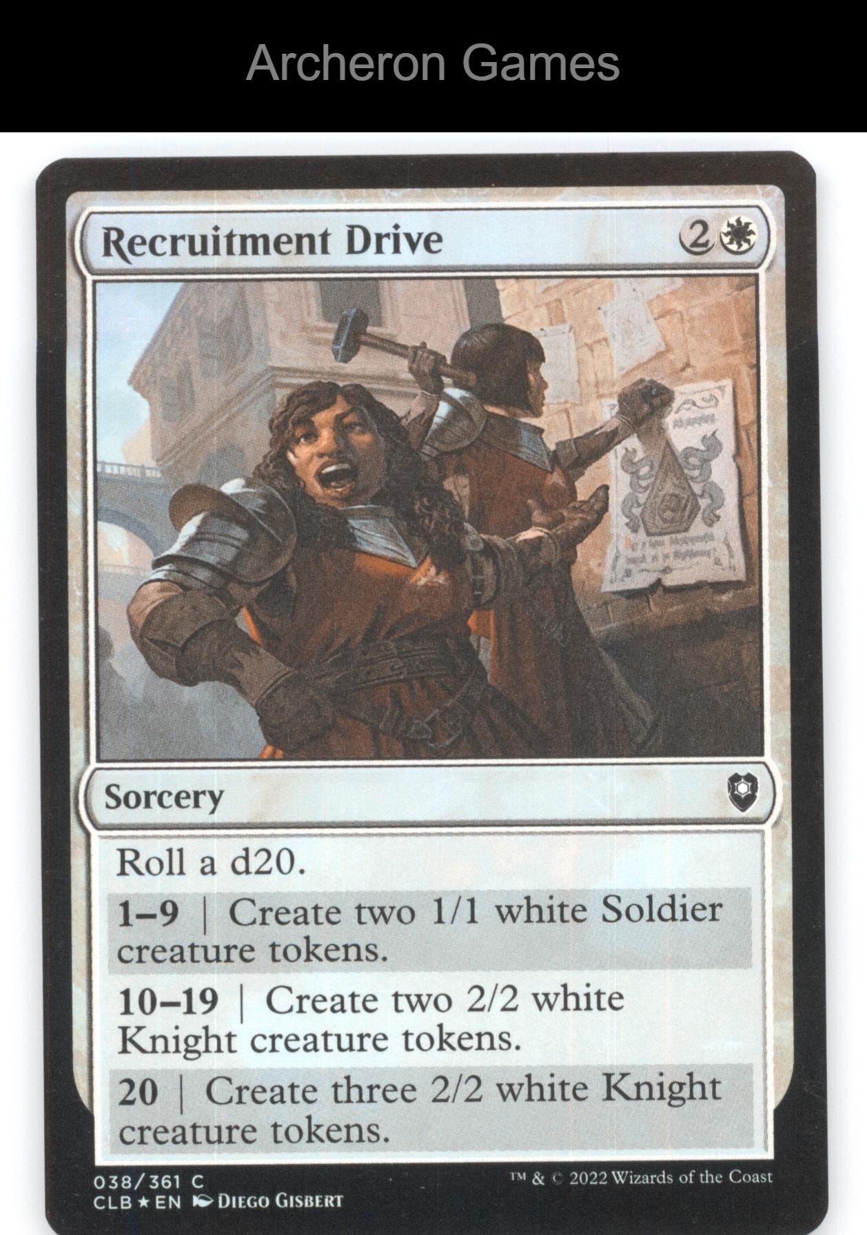 Recruitment Drive 38 C MTG Card Commander Legends: Battle for Baldur's Gate