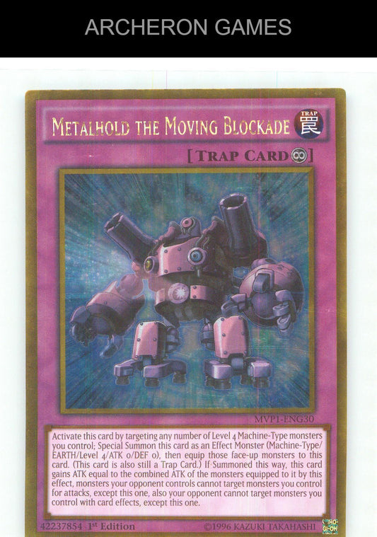 Metalhold the Moving Blockade Gold Rare YUGIOH Card Unlimited