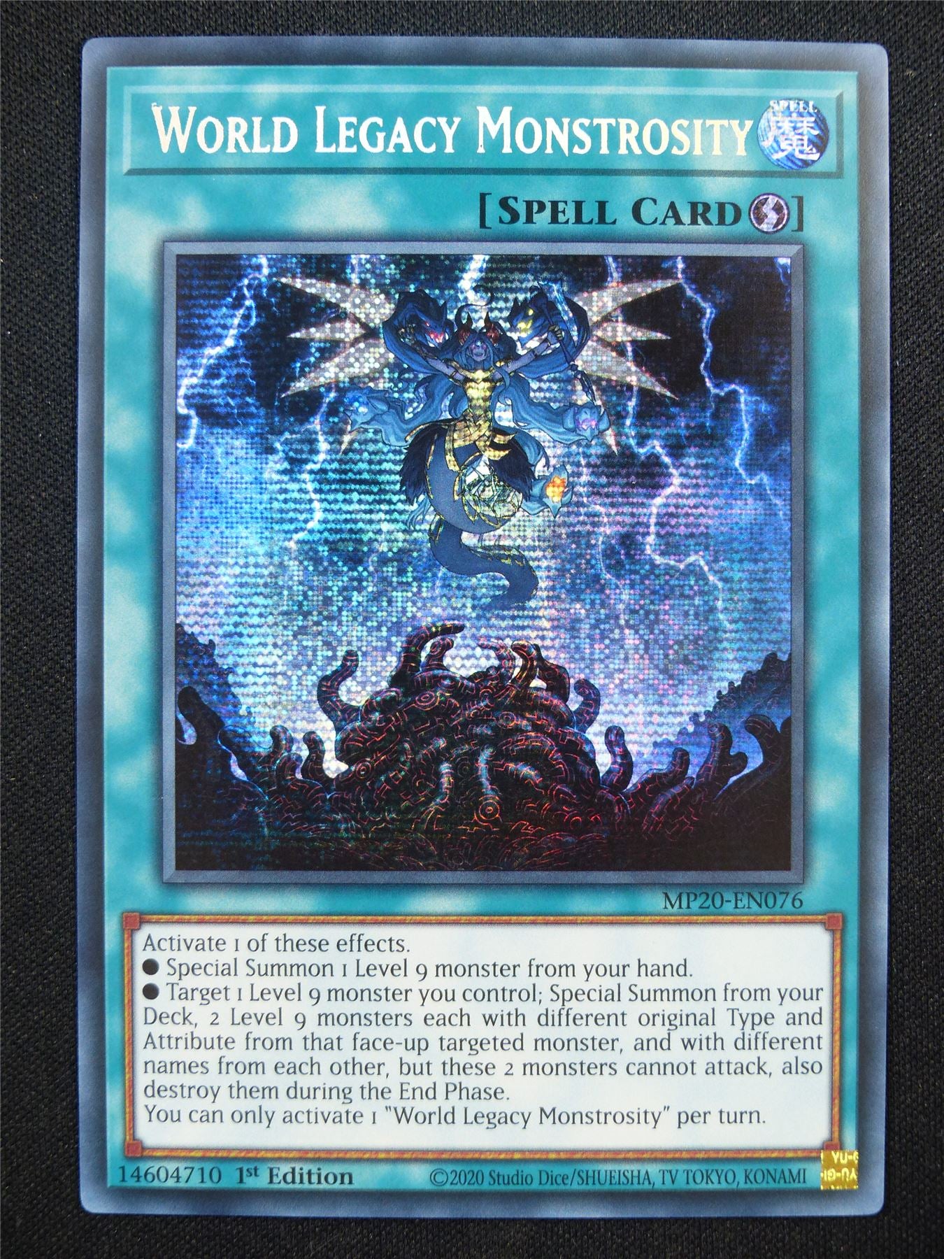 World Legacy Monstrosity MP20 Secret Rare - 1st ed Yugioh Card #107