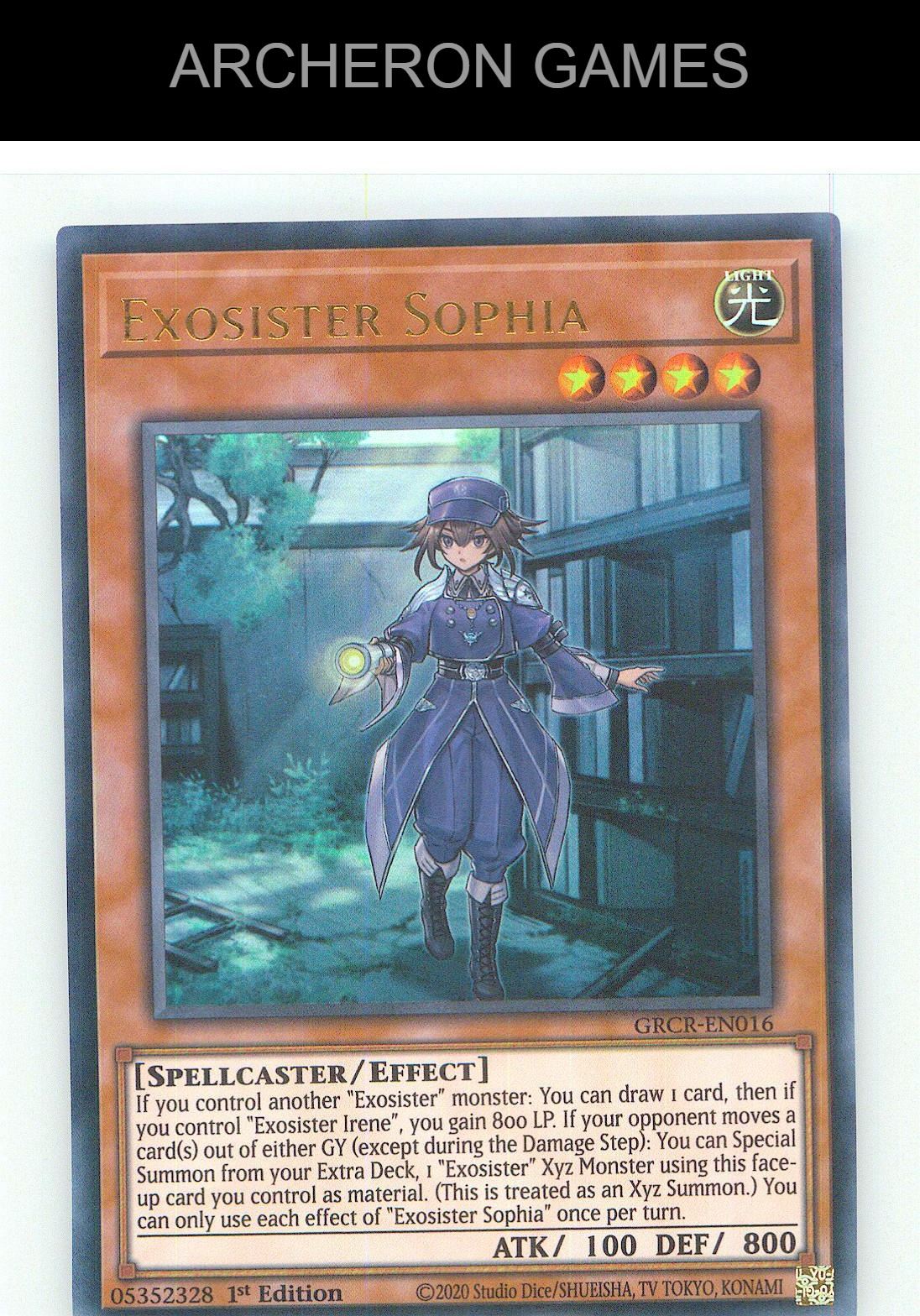 Exosister Sophia Ultra Rare YUGIOH Card 1st Edition