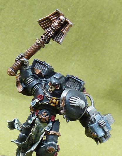 Chaplain with Jump Pack painted Finecast OOP - iron Hands - Warhammer 40K #73F
