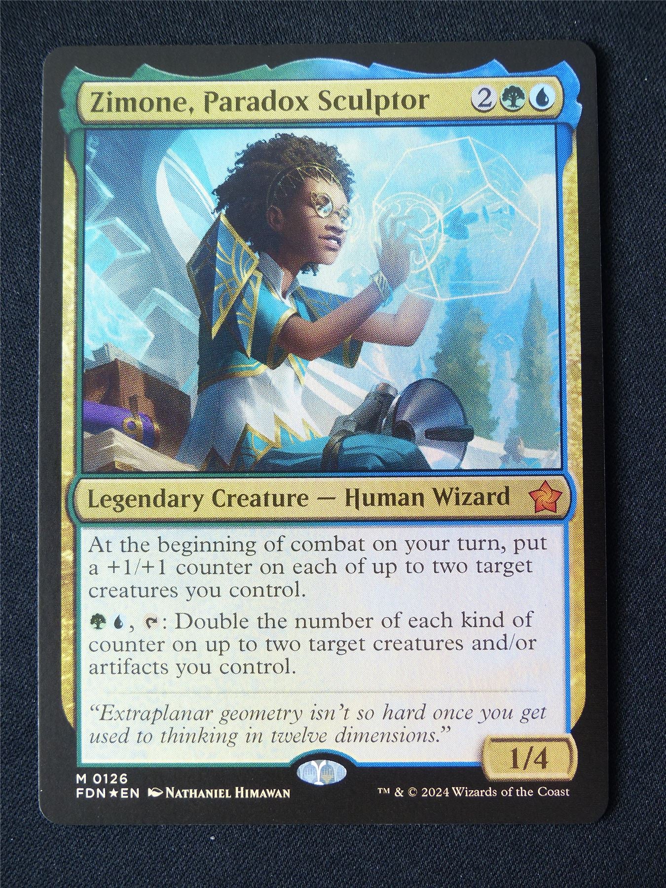 Zimone Paradox Sculptor Foil - FDN - Mtg Card #4KX