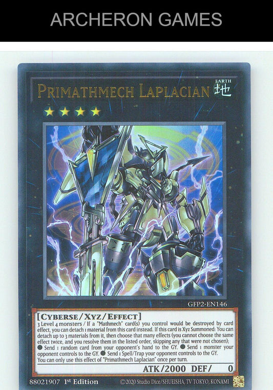 Primathmech Laplacian Ultra Rare YUGIOH Card 1st Edition