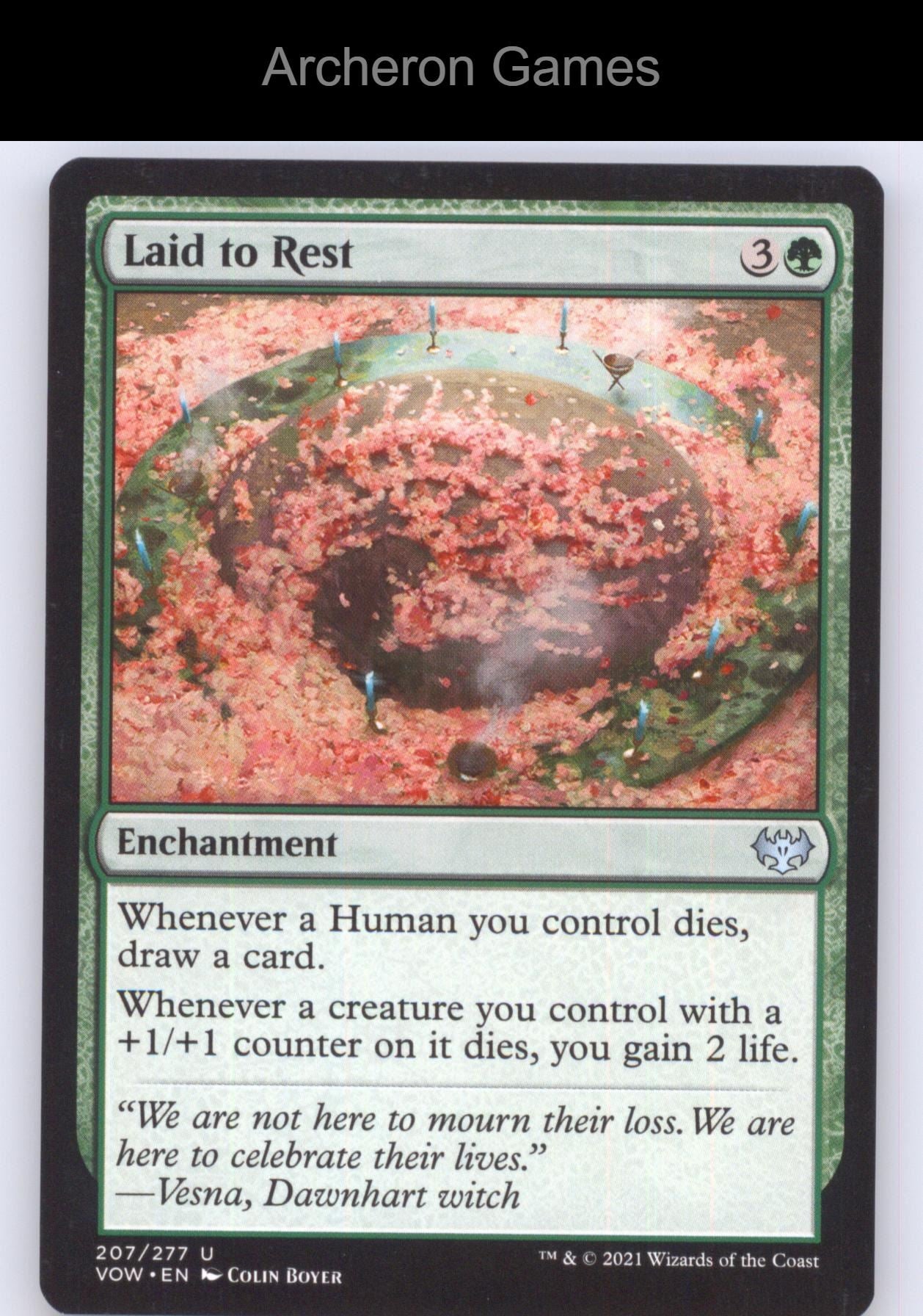 Laid to Rest 207/277 UC MTG Card The List Reprints