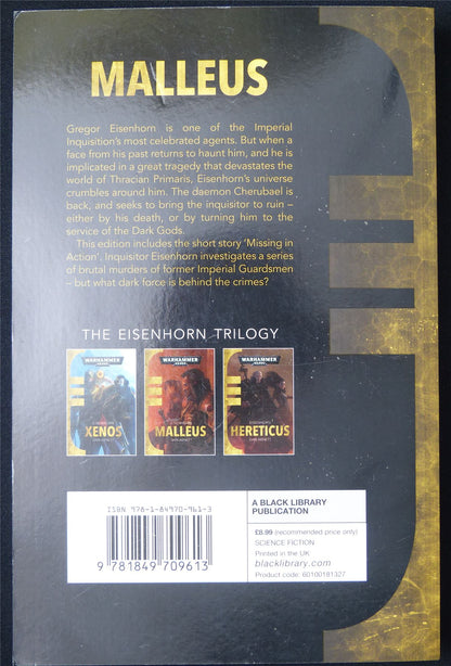 Eisenhorn: Malleus by Dan Abnett - Warhammer Novel Softback #S9