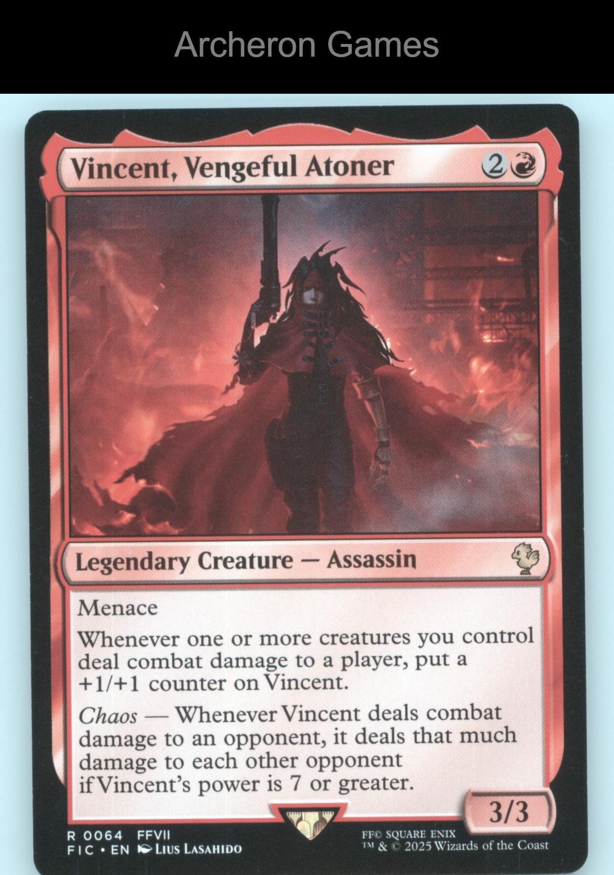 Vincent, Vengeful Atoner 64 R MTG Card Commander: FINAL FANTASY