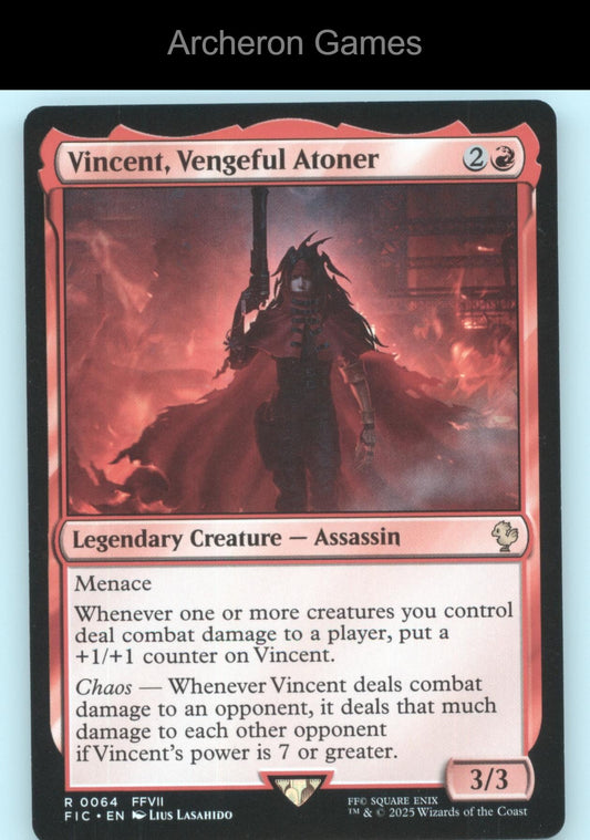 Vincent, Vengeful Atoner 64 R MTG Card Commander: FINAL FANTASY