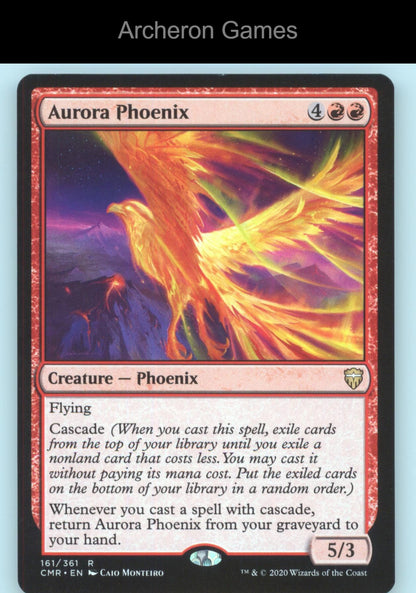Aurora Phoenix 161 R MTG Card Commander Legends