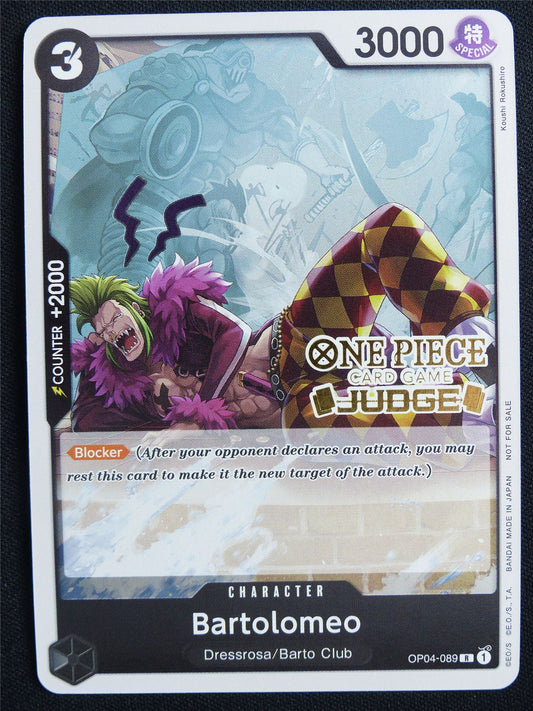 Bartolomeo OP04-089 R Judge Promo Foil - One Piece Card #5Q1