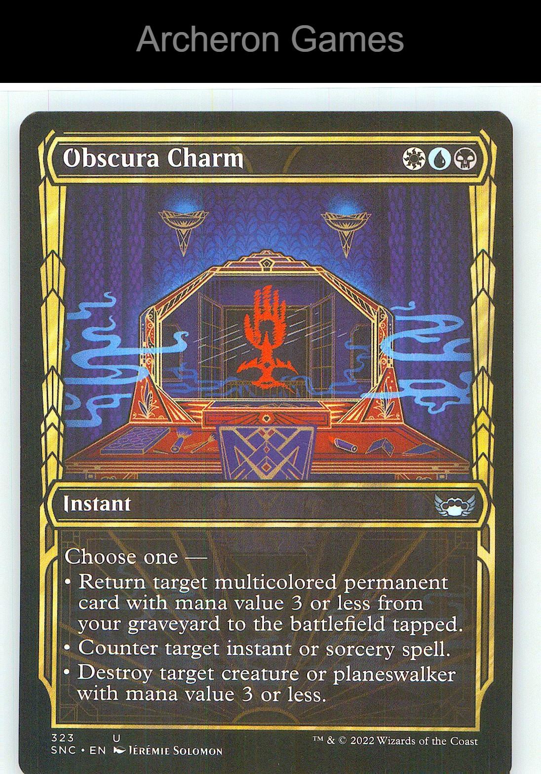 Obscura Charm (Showcase) SNC 323 UC MTG Card NM/EX+