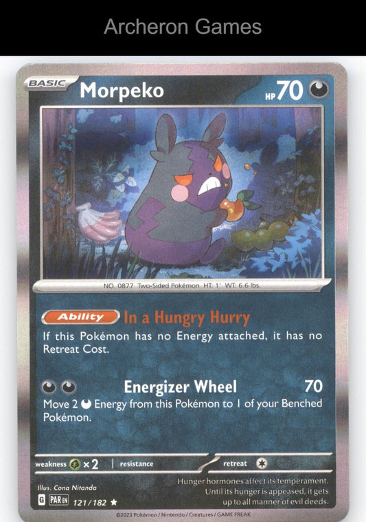 Pokemon Card Morpeko PAR 121/182 R
