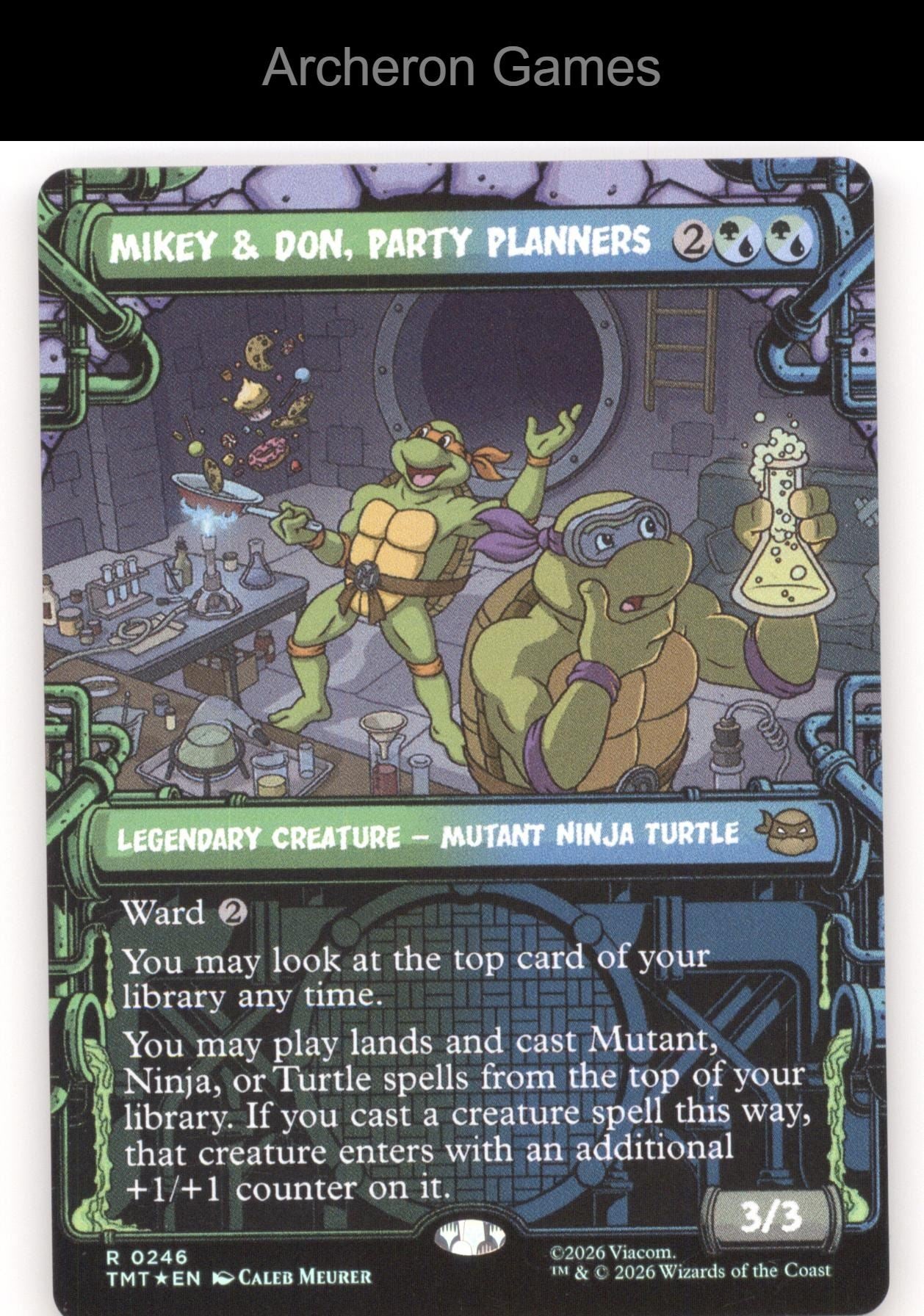 Mikey & Don, Party Planners (Showcase) TMT 0246 MTG Teenage Mutant Ninja Turtles