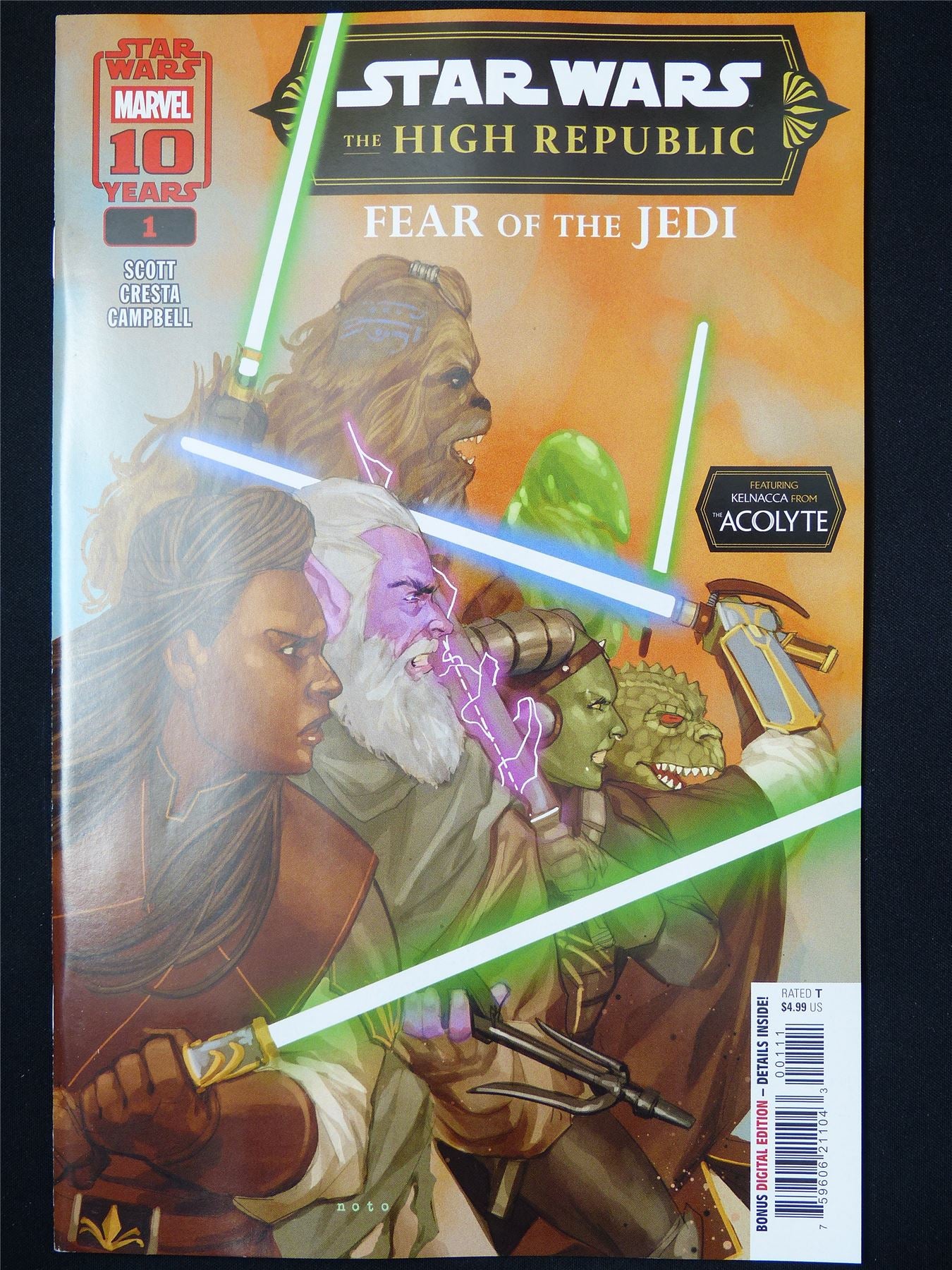 STAR Wars: the High Republic: Fear of the Jedi #1 - B&B Apr 2025 Marvel Comic #9IU