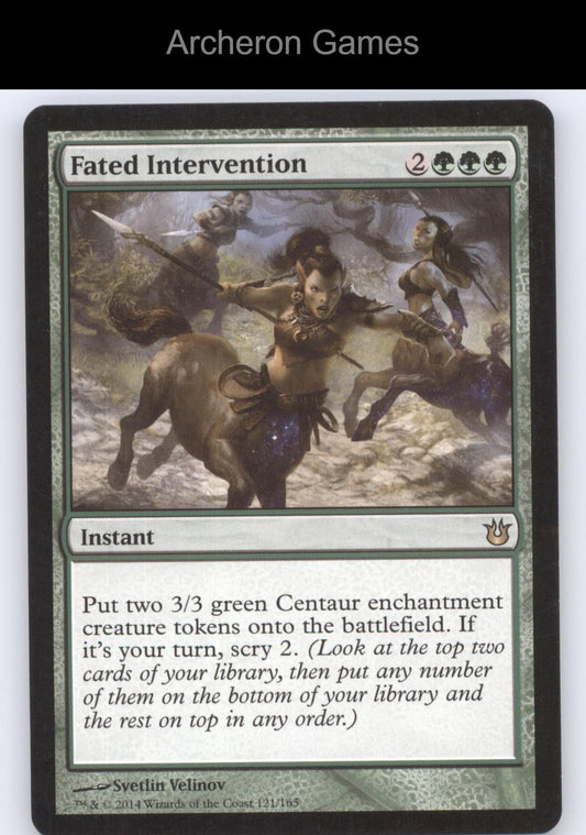 Fated Intervention 121 R MTG Card Born of the Gods