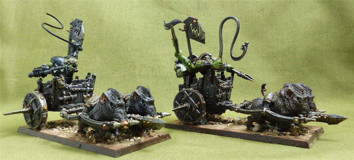 Orc Boar Chariots painted - Orcs and Goblins - Warhammer Old World #FP