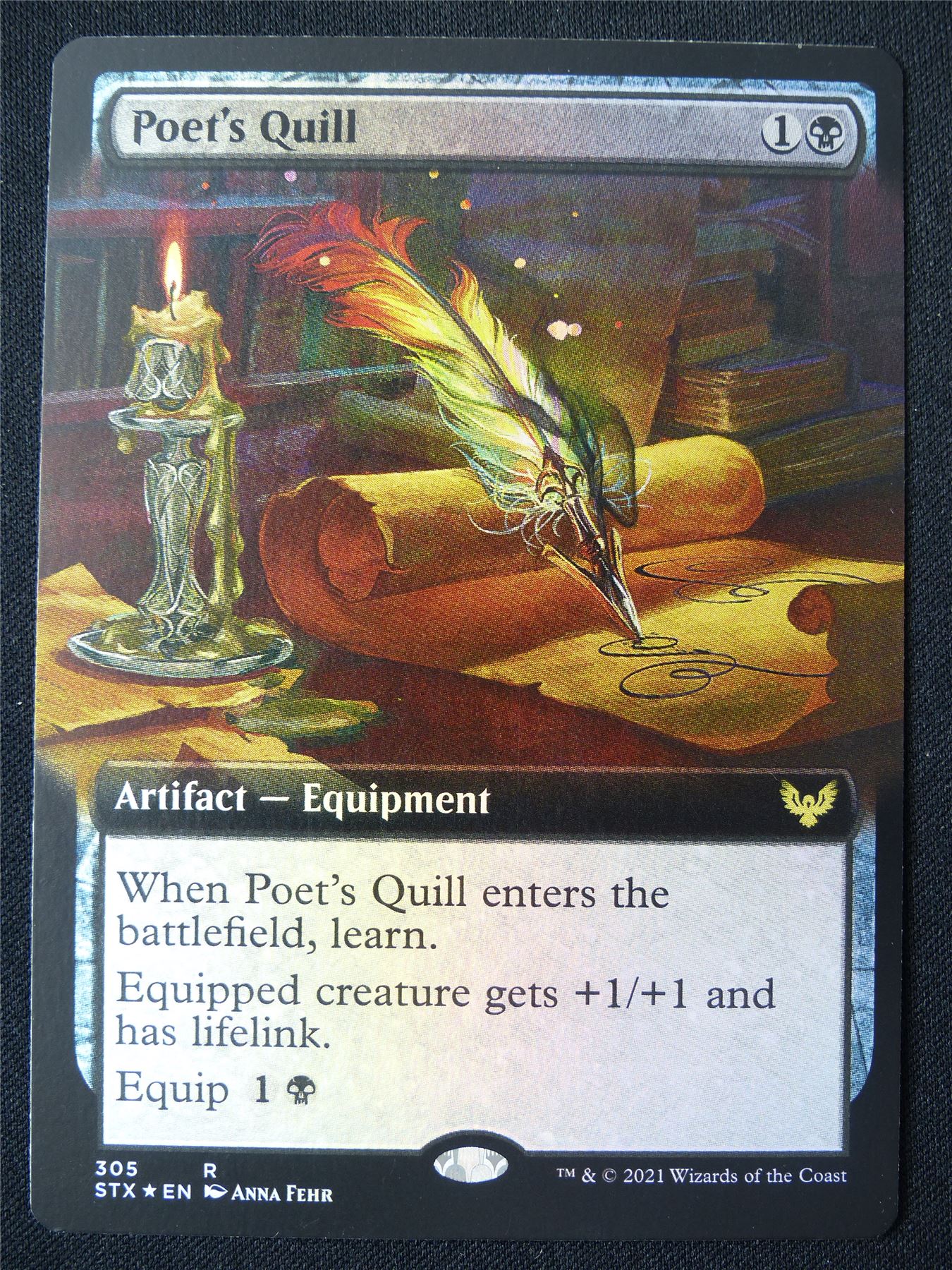 Poet's Quill Extended Foil - STX - Mtg Card #2CI