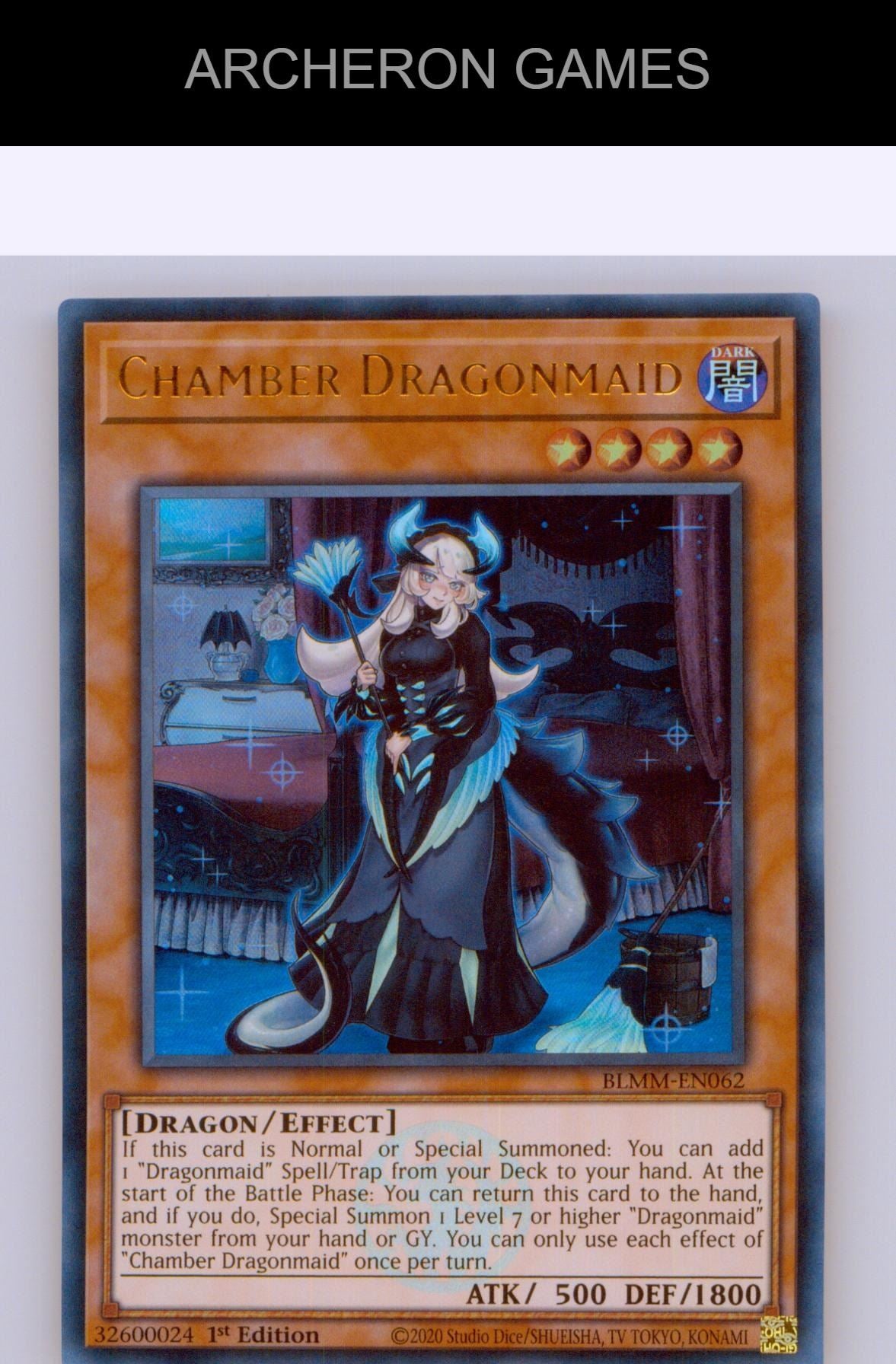 Chamber Dragonmaid Ultra Rare YUGIOH Card 1st Edition