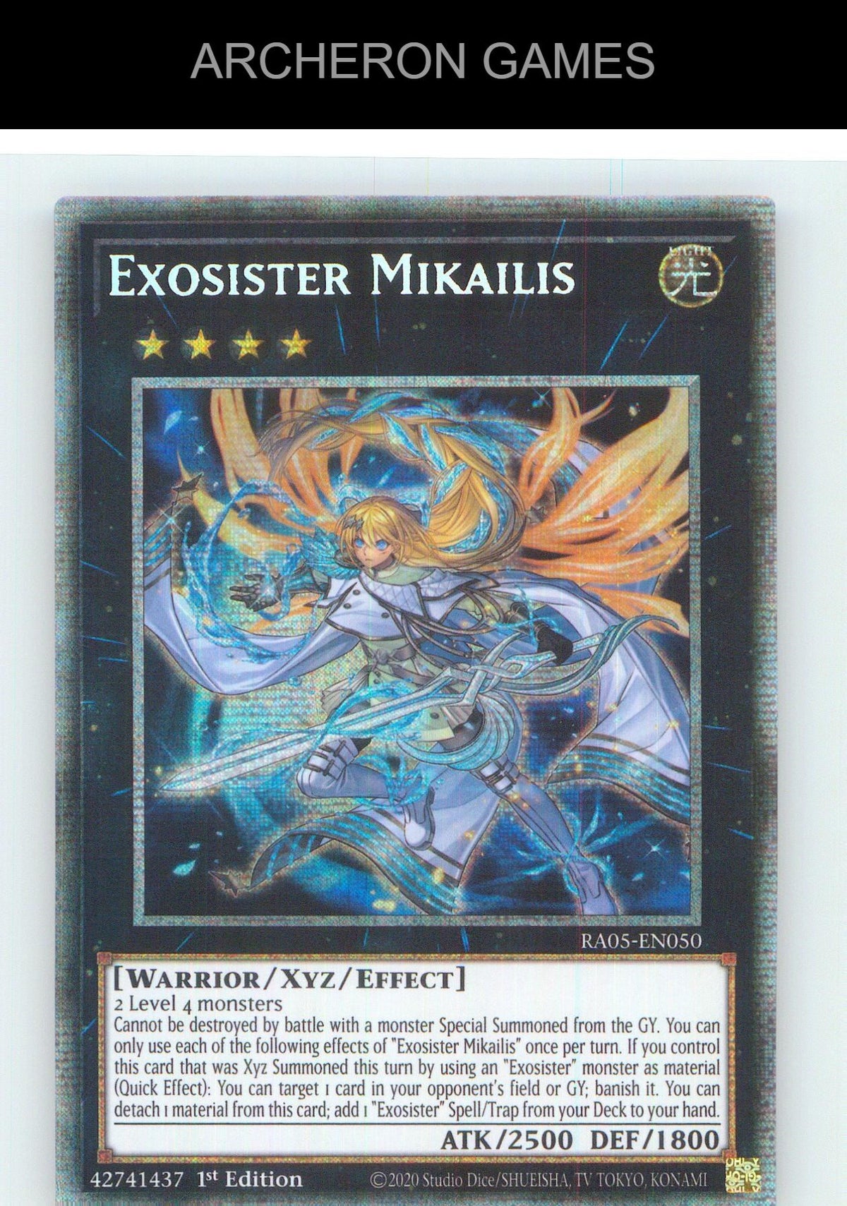 Exosister Mikailis (Starlight Rare) Starlight Rare YUGIOH Card 1st Edition