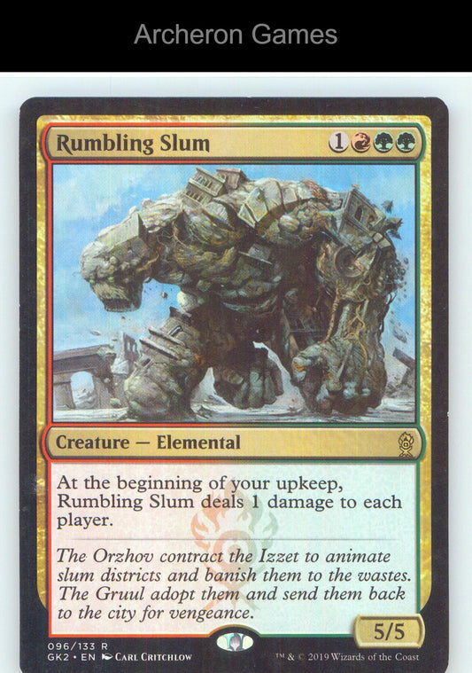 Rumbling Slum GK2 96 R MTG Card NM/EX+