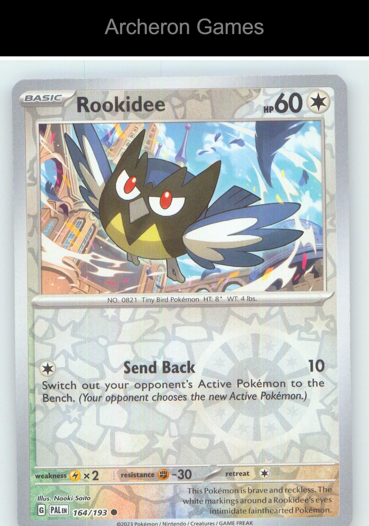 Pokemon Card Rookidee PAL 164/193 C Paldea Evolved Reverse Holo