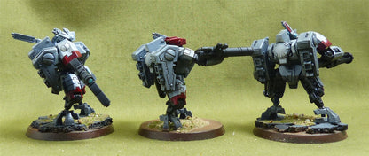 XV8 Crisis Battlesuit Team painted - Tau Empire - Warhammer 40K #1QC