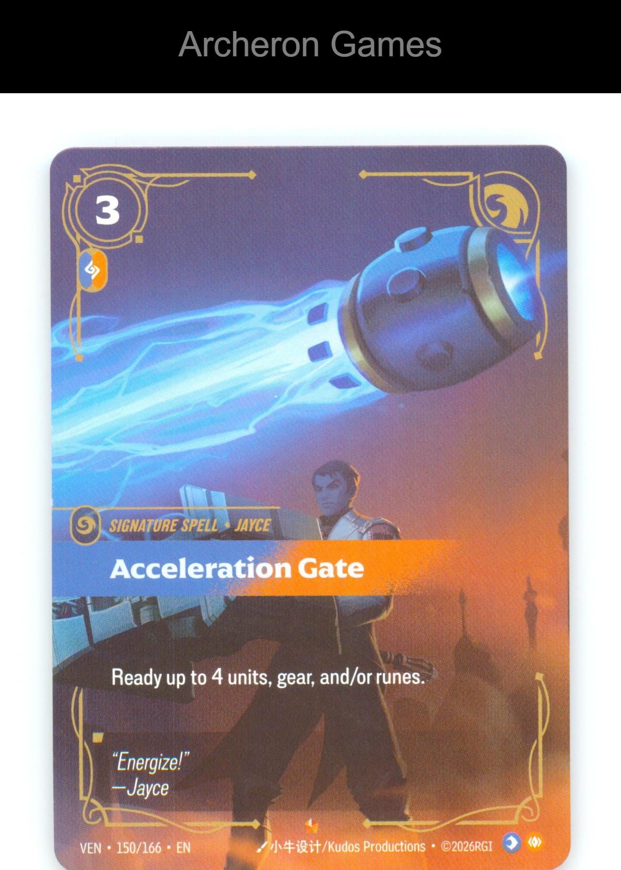 Acceleration Gate VEN 150/166 Epic Vendetta Riftbound Card Foil