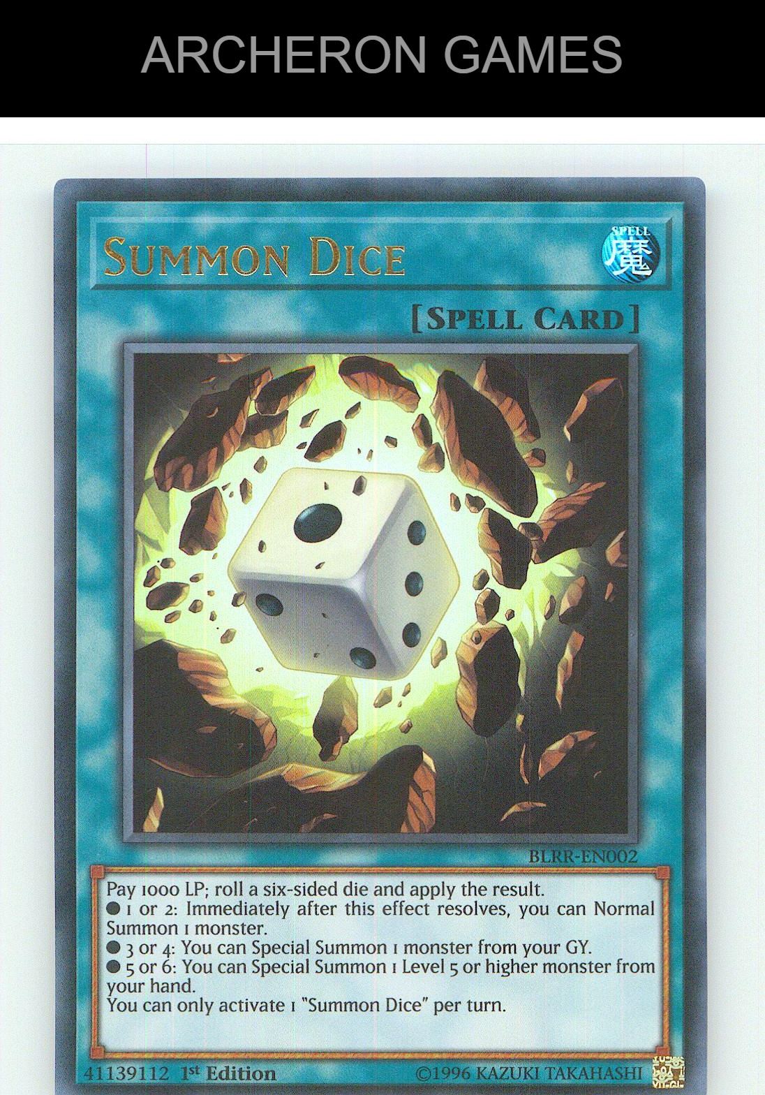Summon Dice Ultra Rare YUGIOH Card 1st Edition