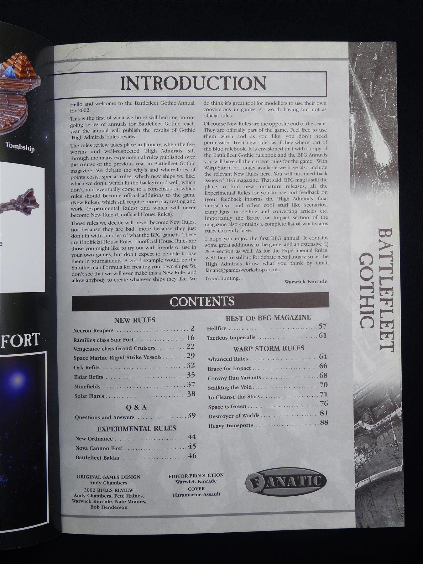 Battlefleet Gothic: 2002 Annual Softback - Warhammer #1GS